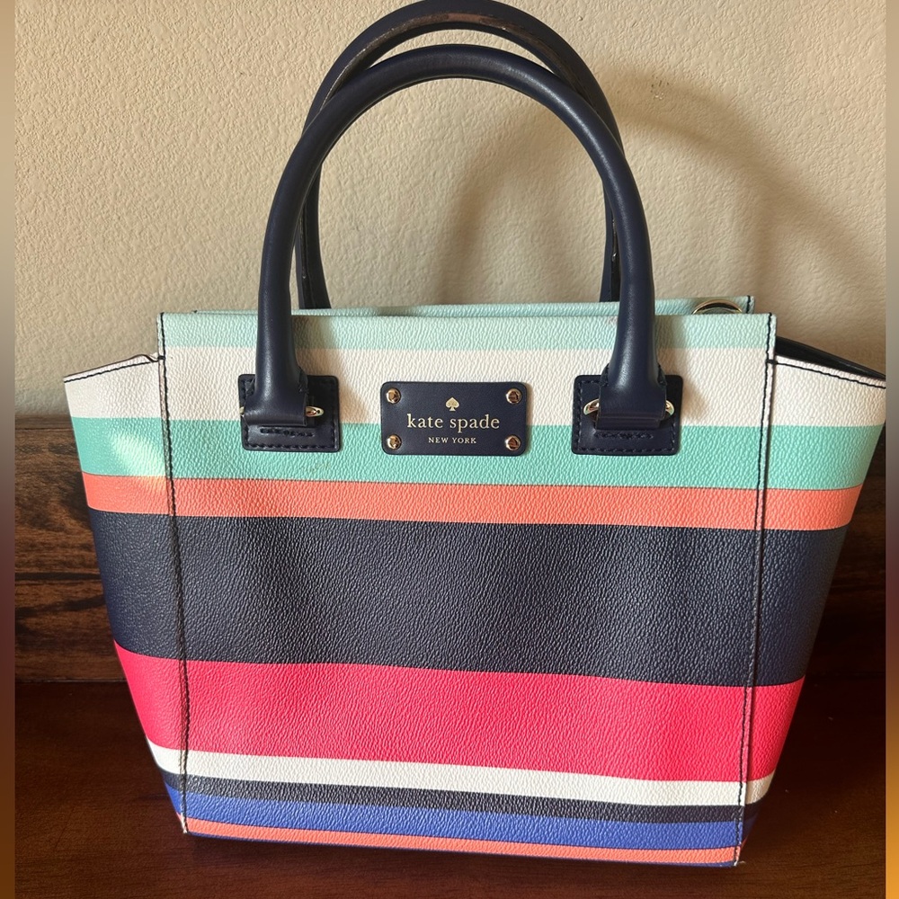 Kate Spade Small Camryn Wellesley Tropic Stripe Bag